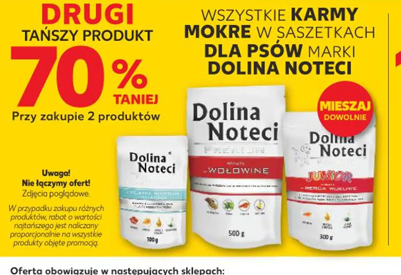 Dolina Noteci Wszystkie karmy mokre w saszetkach dla psów marki Dolina Noteci