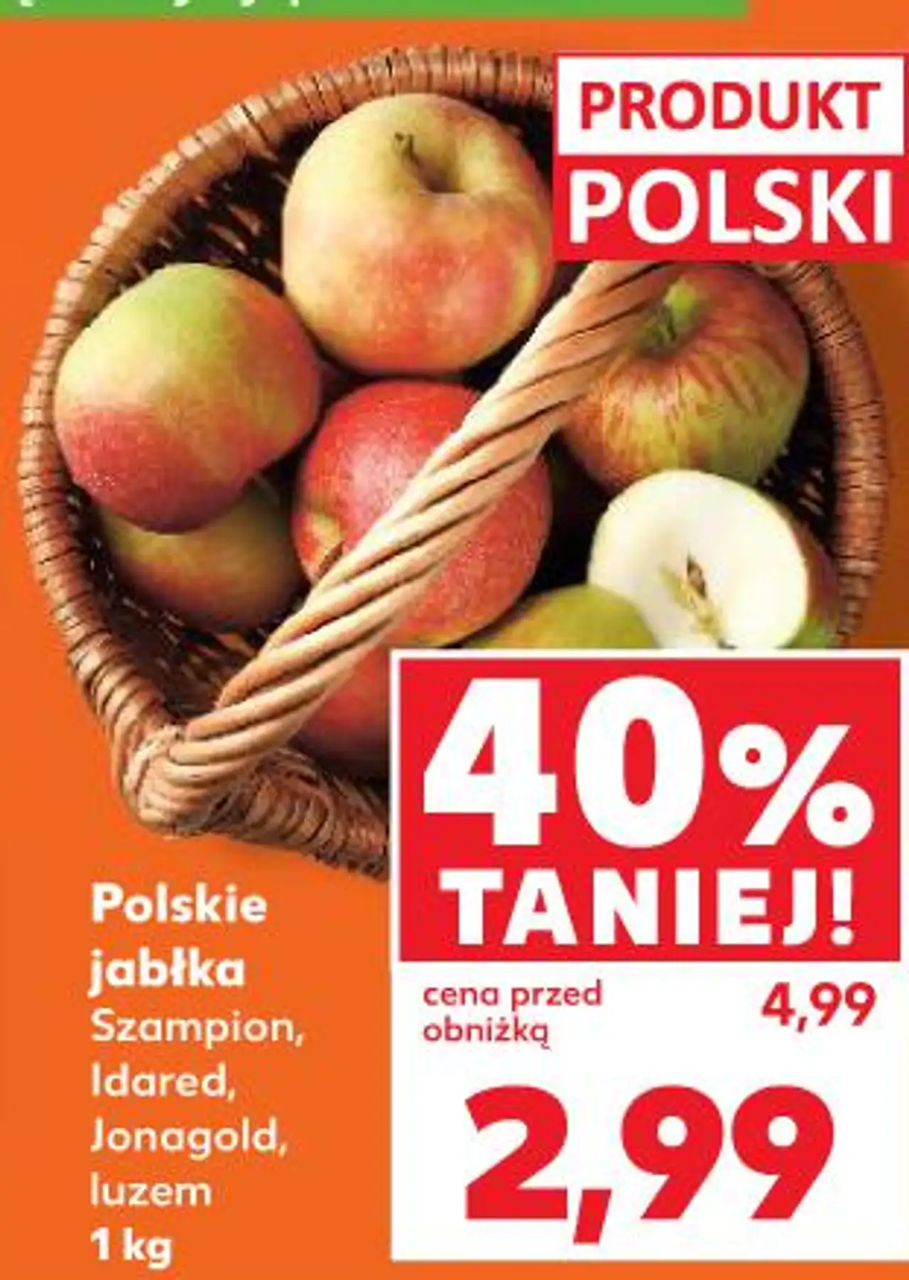 Polskie jabłka (Szampion, Idared, Jonagold)