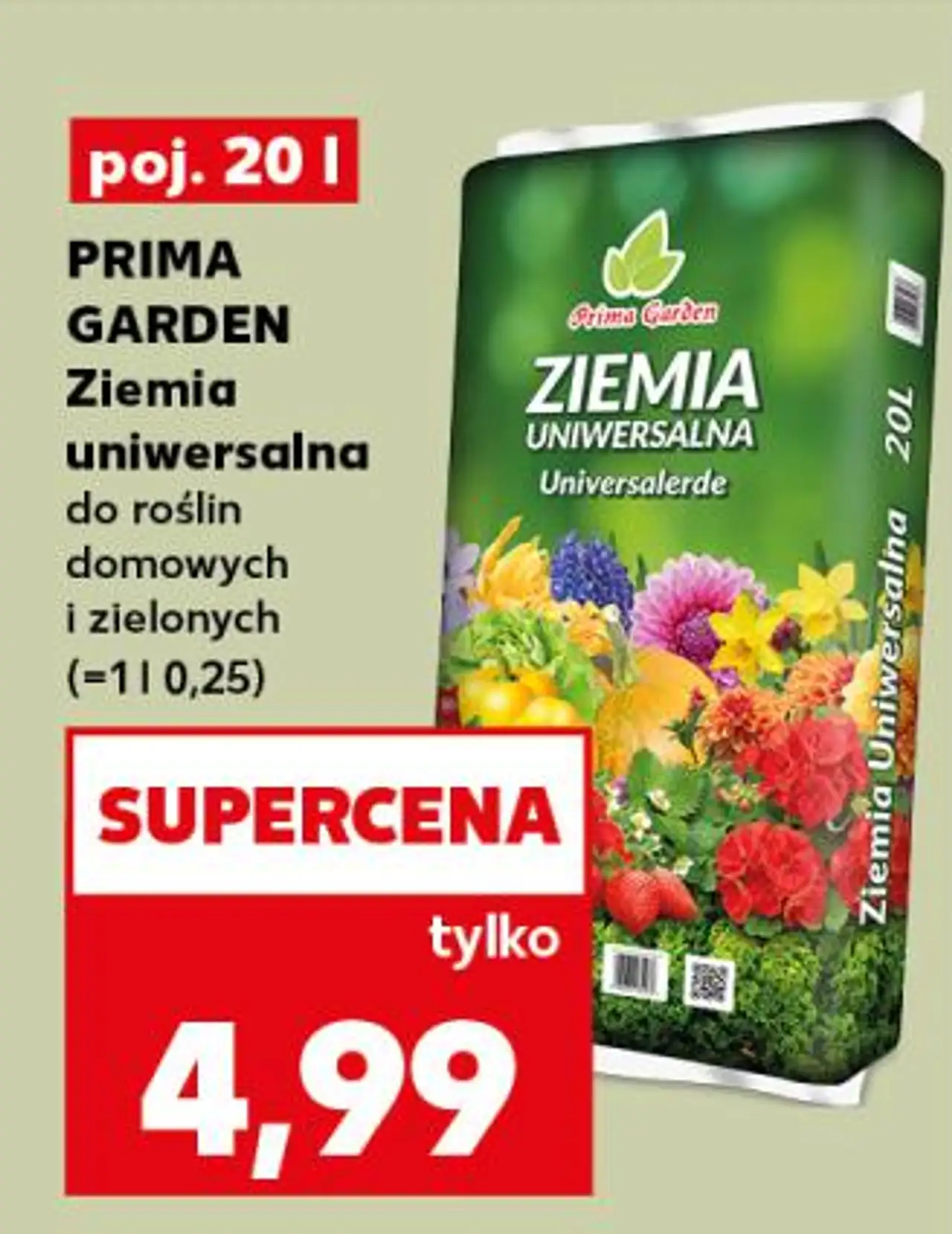 PRIMA GARDEN Ziemia uniwersalna do roślin domowych i zielonych