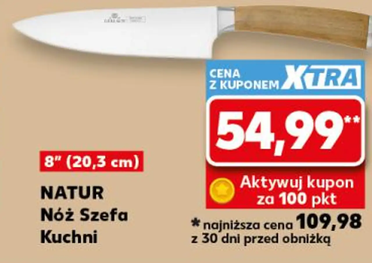 GERLACH NATUR Nóż Szefa Kuchni 8" (20,3 cm)