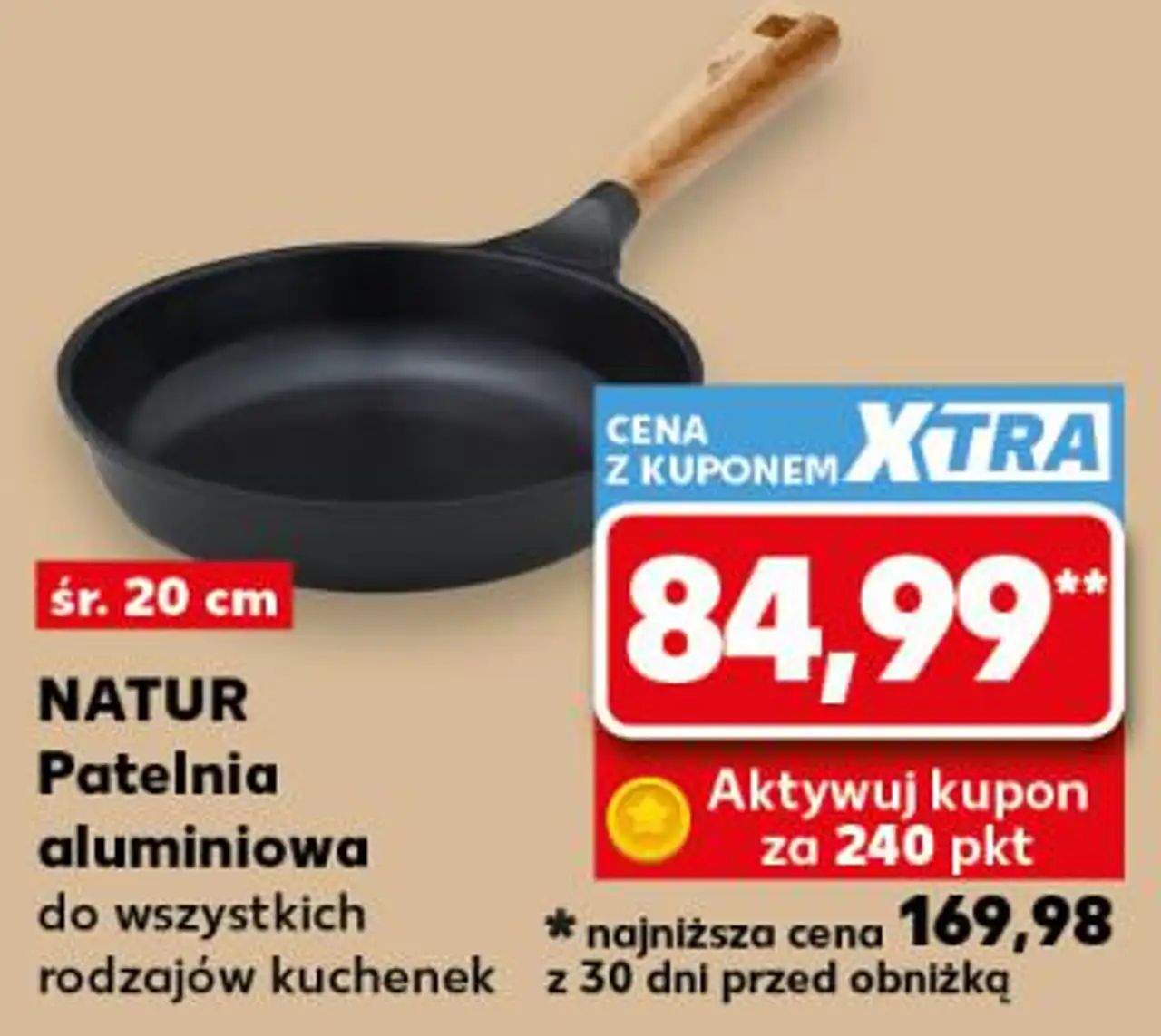 Gerlach NATUR Patelnia aluminiowa śr. 20 cm