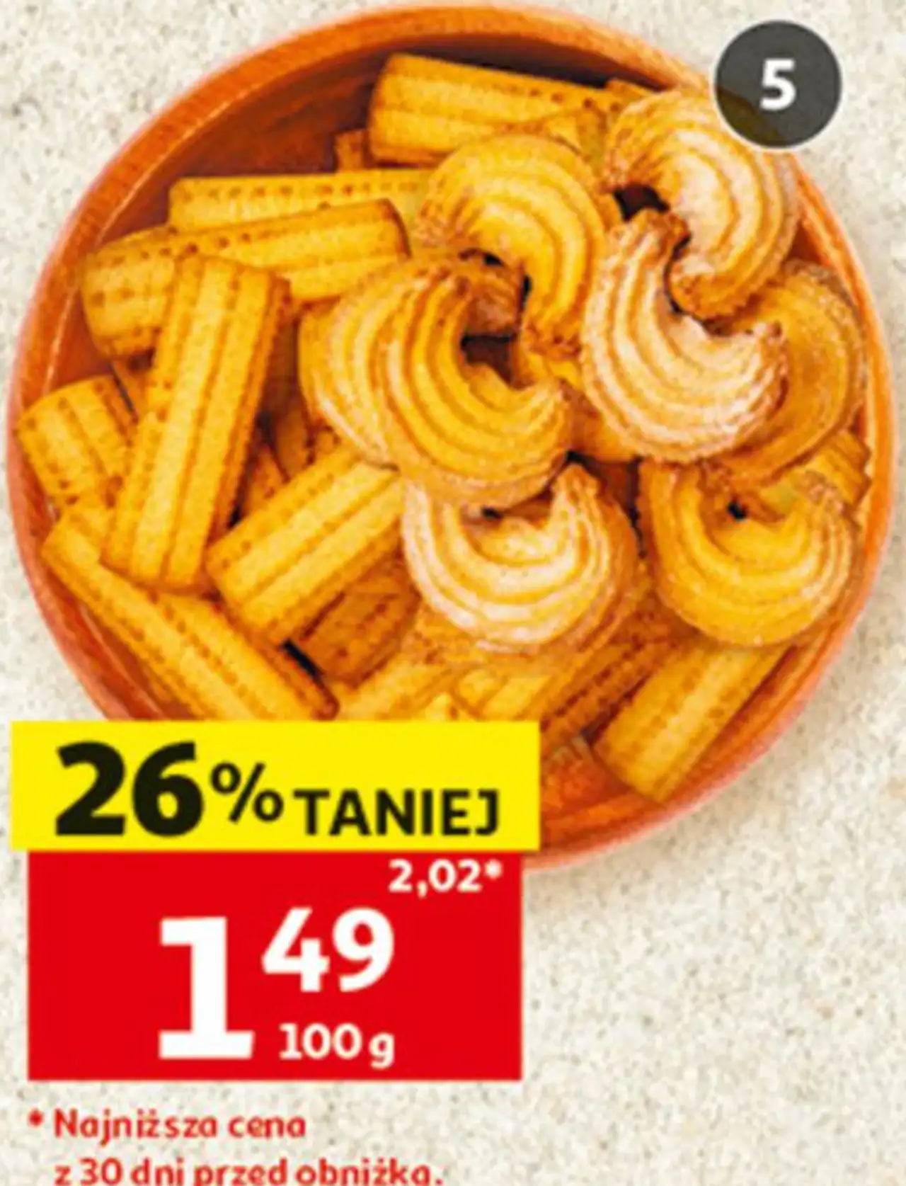 Ciastka domowe, rozetki lub rogaliki z cukrem Złotokłos luzem lub w opakowaniu