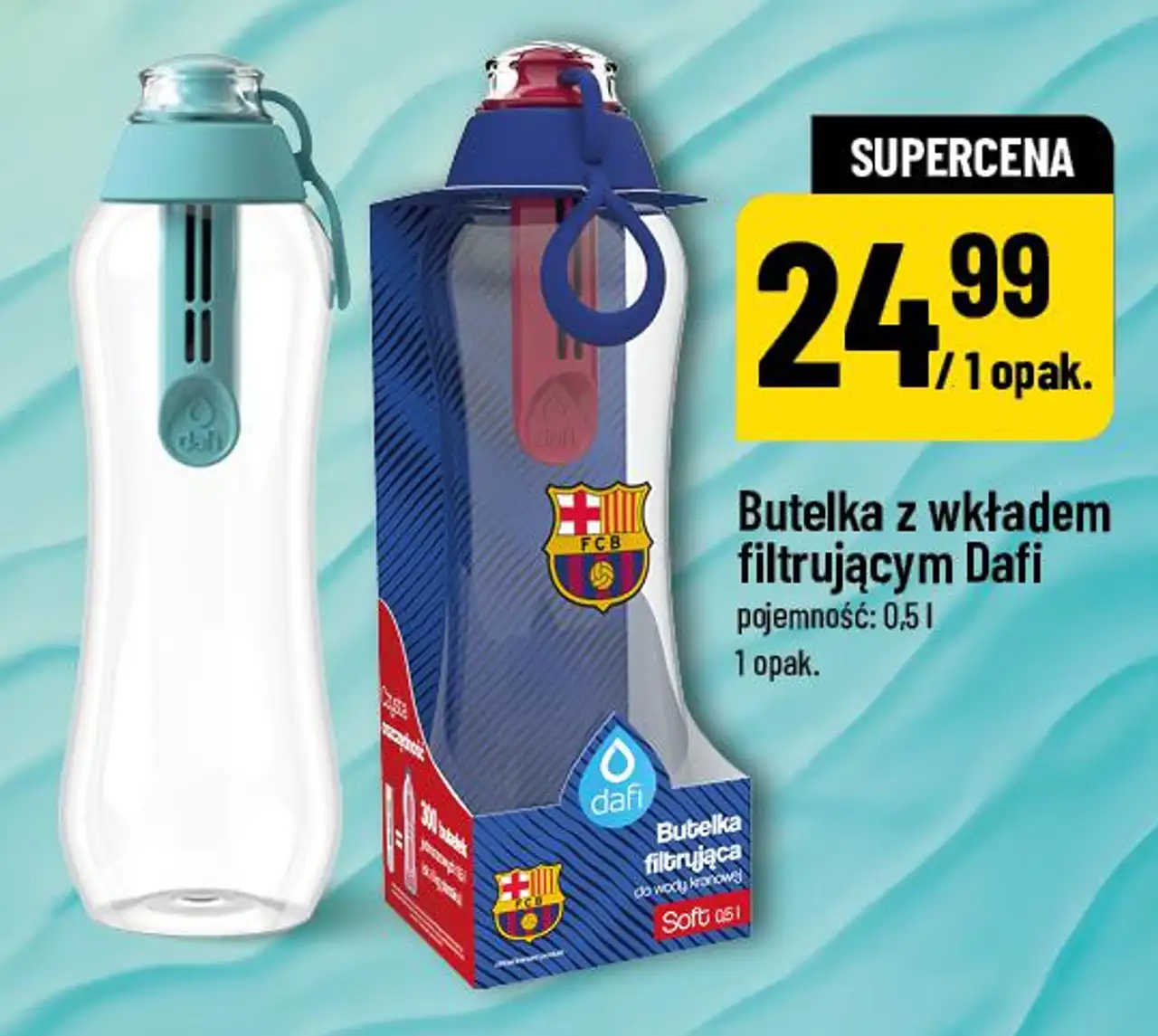 Butelka z wkładem filtrującym Dafi