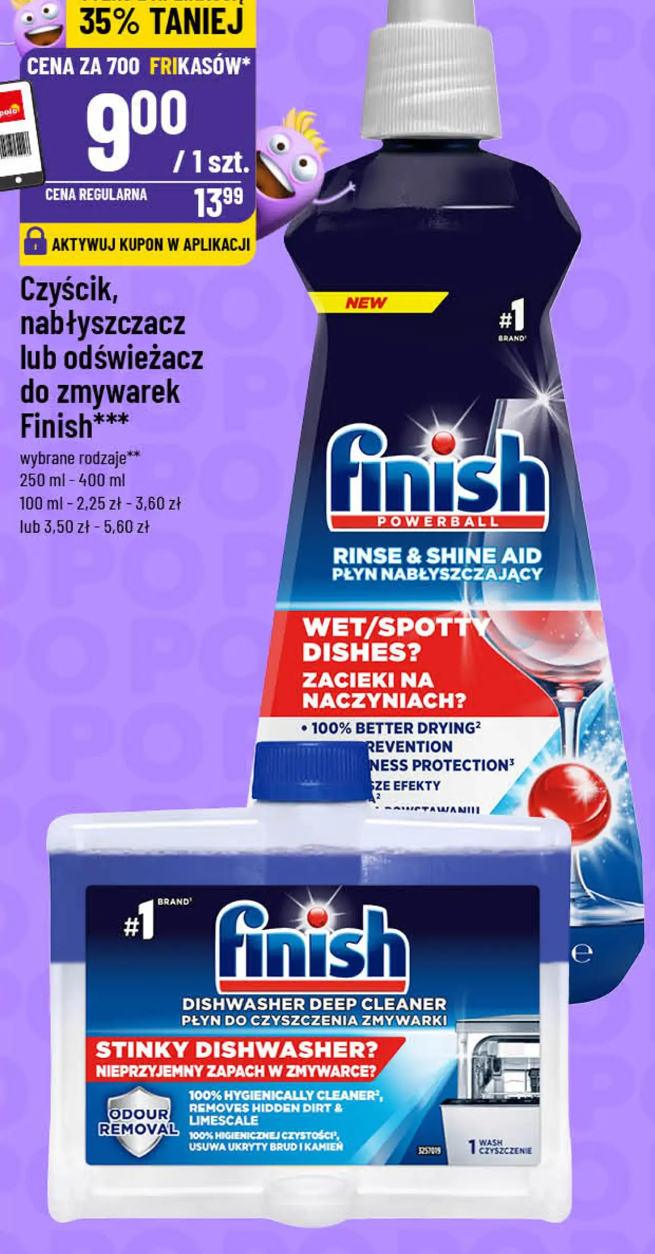 Finish Czyścik, nabłyszczacz lub odświeżacz do zmywarek