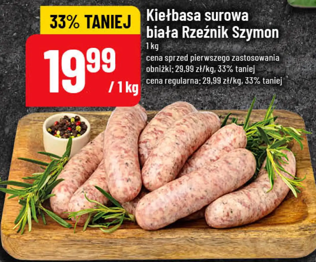 Kiełbasa surowa biała Rzeźnik Szymon