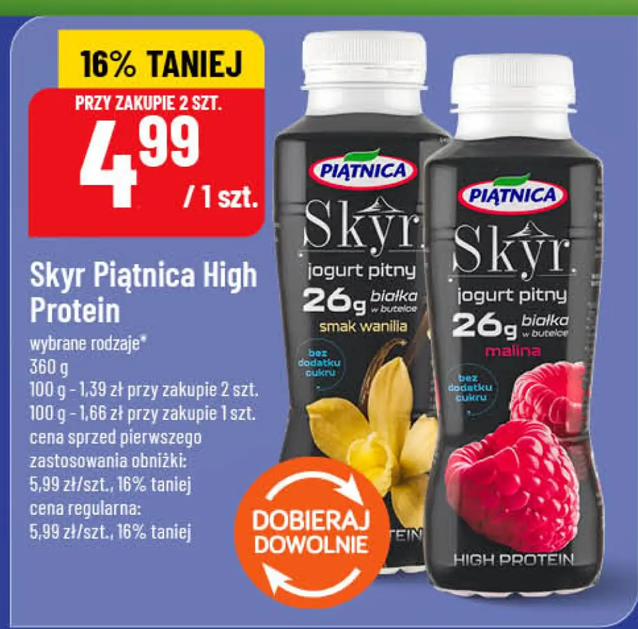 Skyr Piątnica High Protein jogurt pitny