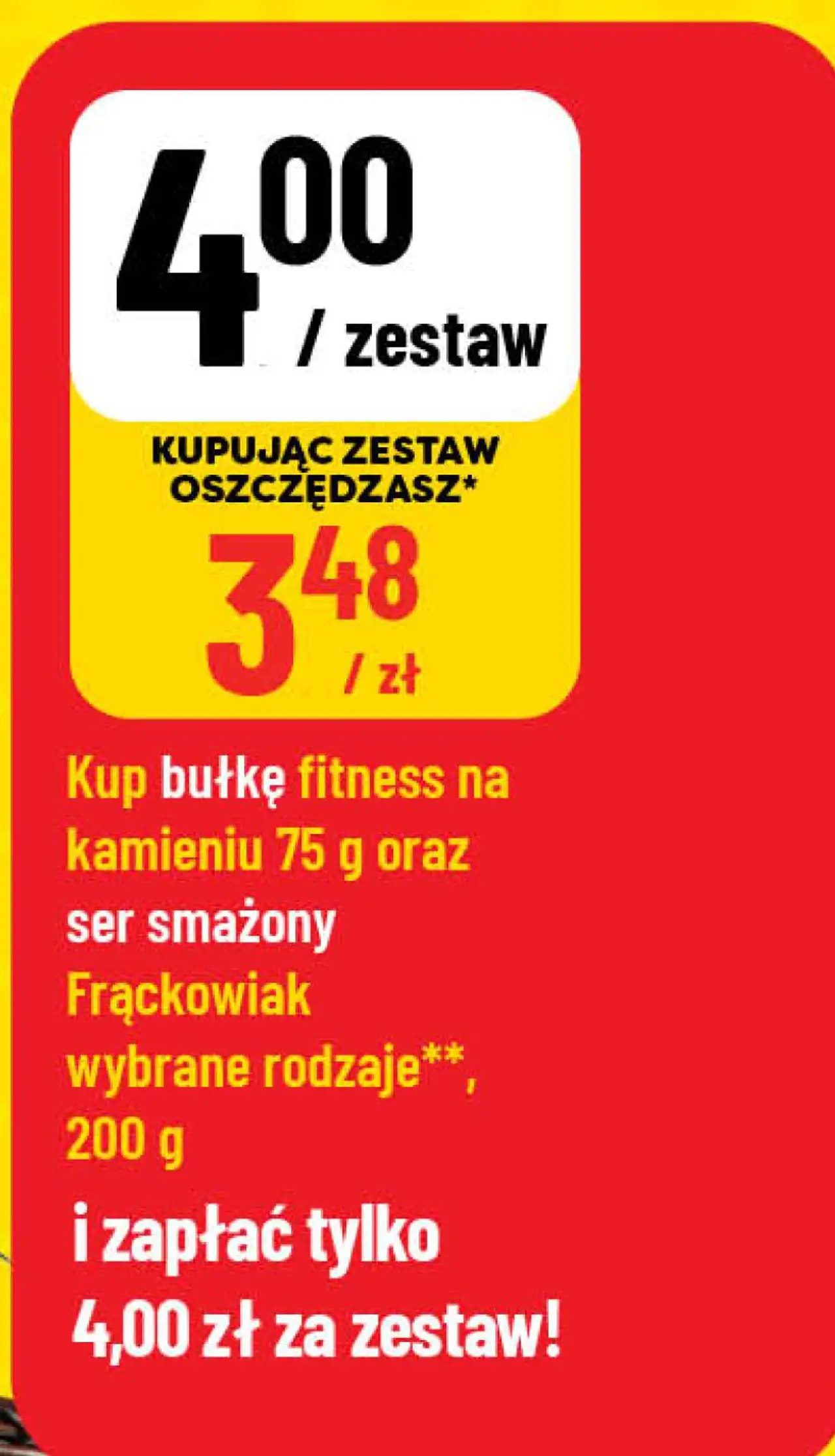 Kup bułkę fitness na kamieniu 75 g oraz ser smażony Frąckowiak 200 g
