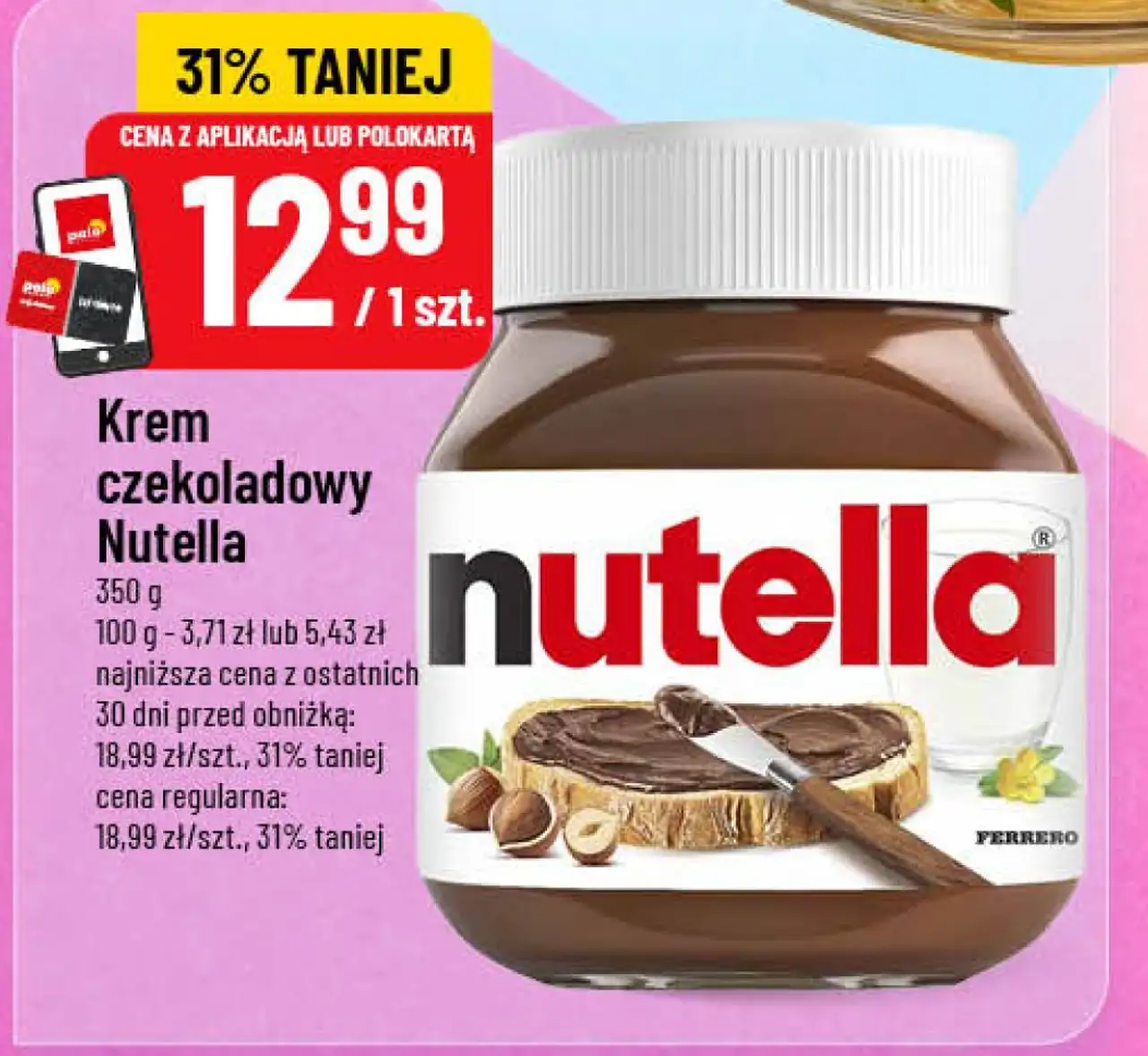 Krem czekoladowy Nutella