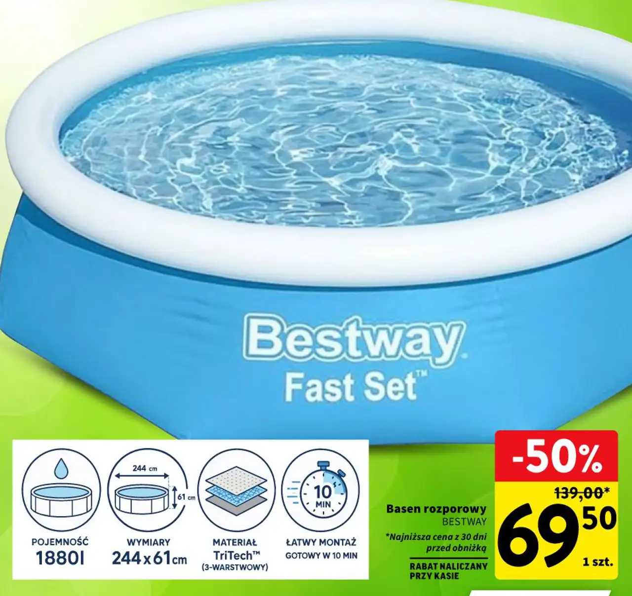 Basen rozporowy Bestway Fast Set
