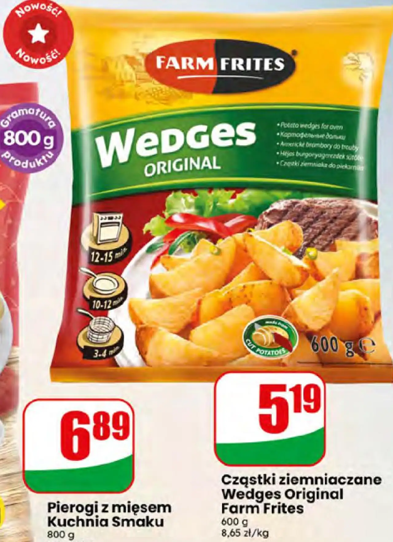 Cząstki ziemniaczane Wedges Original Farm Frites