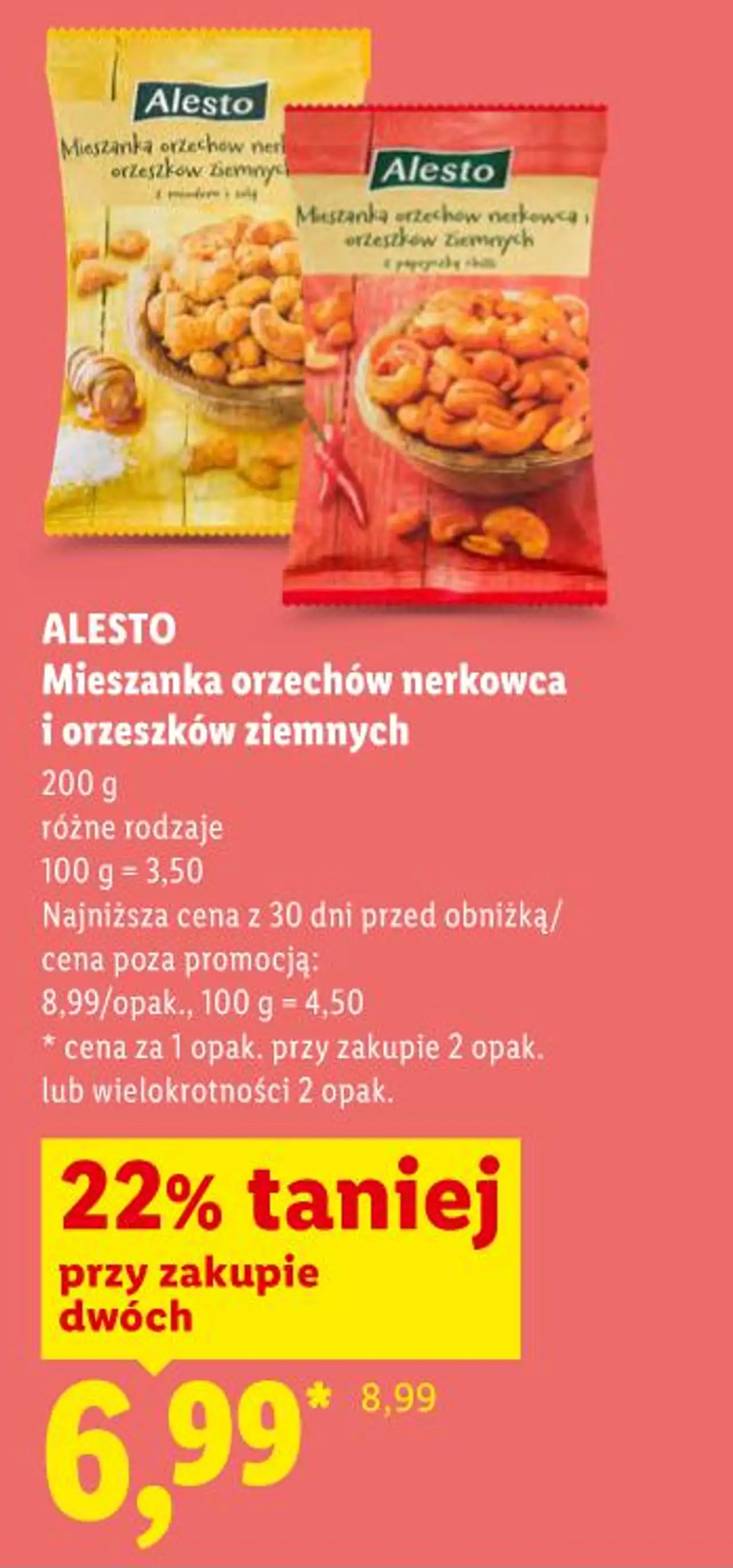 ALESTO Mieszanka orzechów nerkowca i orzeszków ziemnych