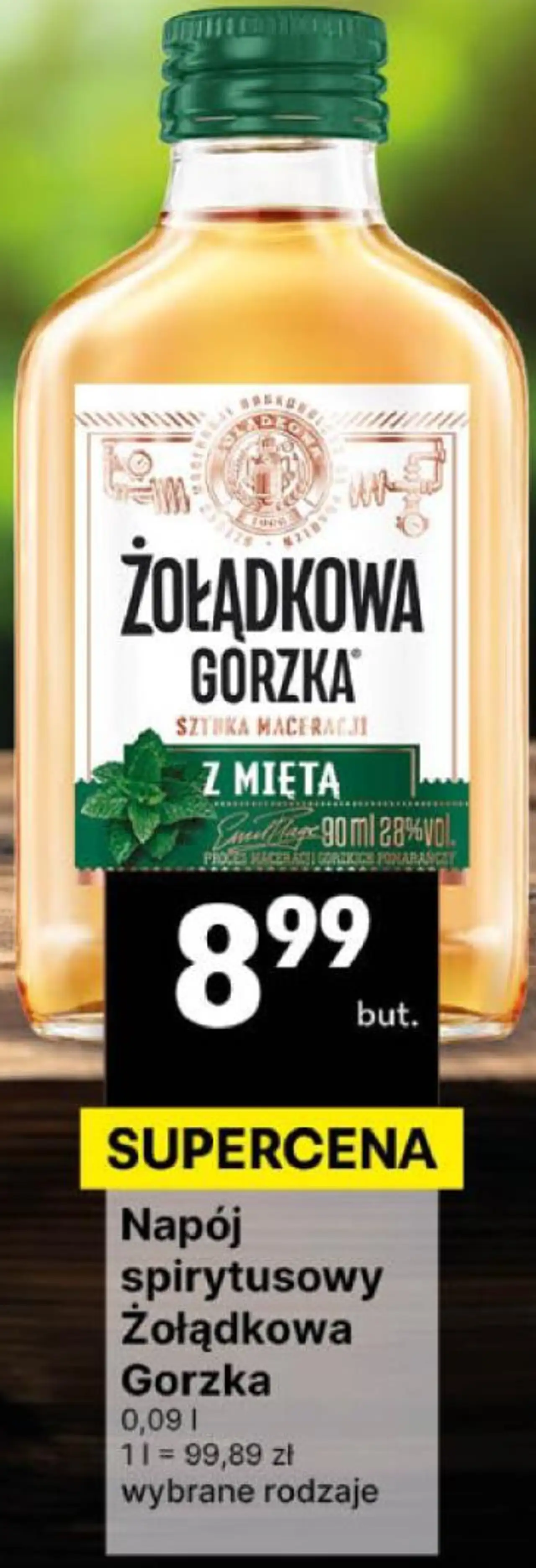 Napój spirytusowy Żołądkowa Gorzka wybrane rodzaje