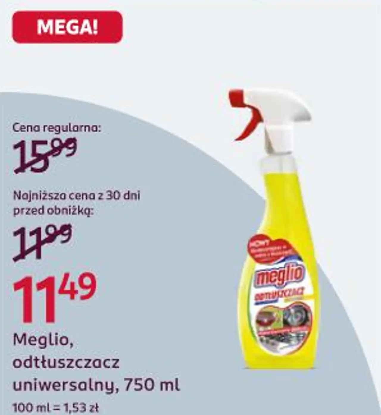 Meglio, odtłuszczacz uniwersalny, 750 ml