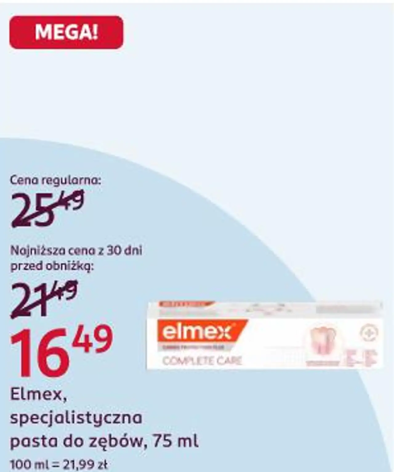Elmex, specjalistyczna pasta do zębów, 75 ml