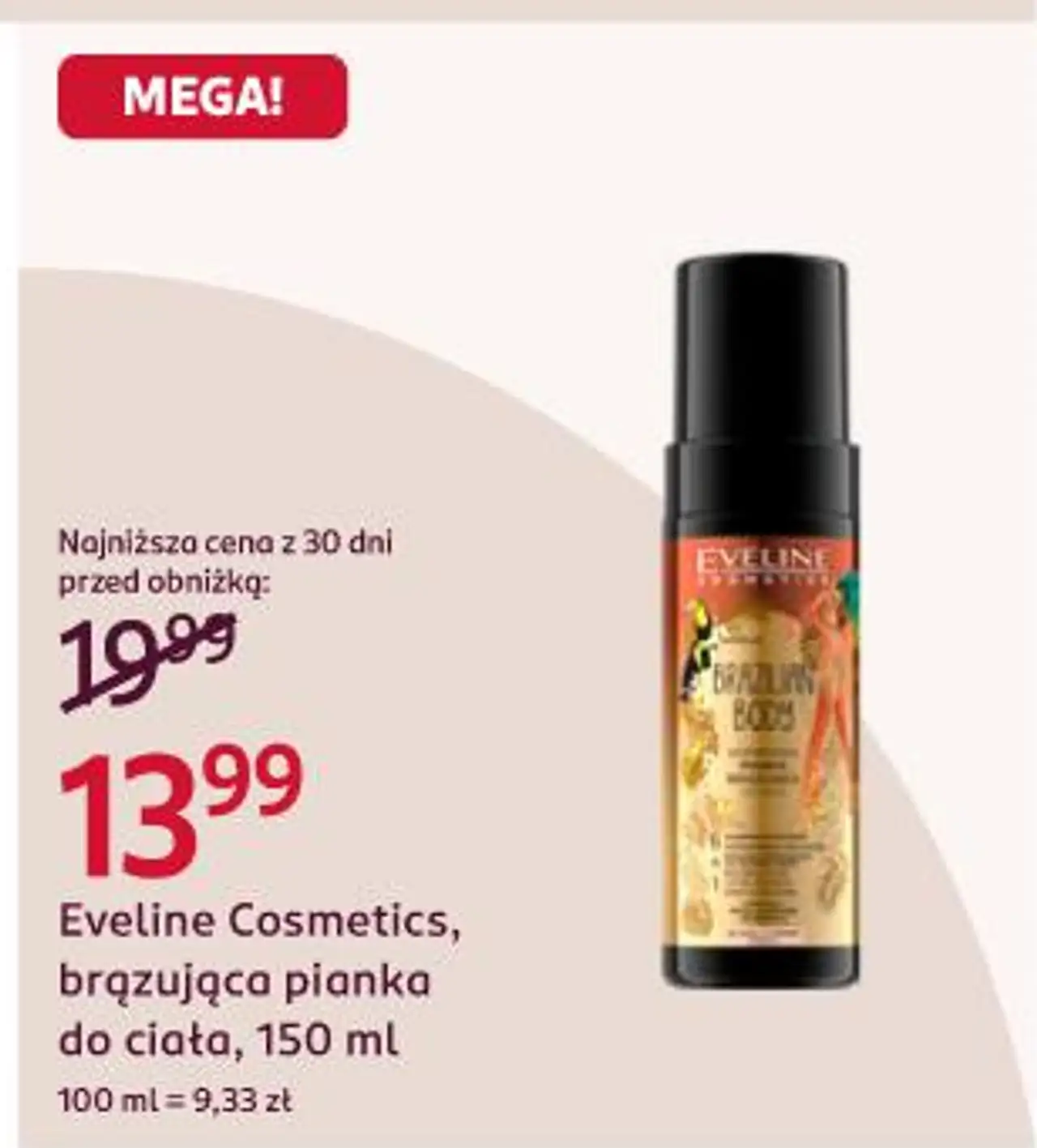 Eveline Cosmetics, brązująca pianka do ciała, 150 ml