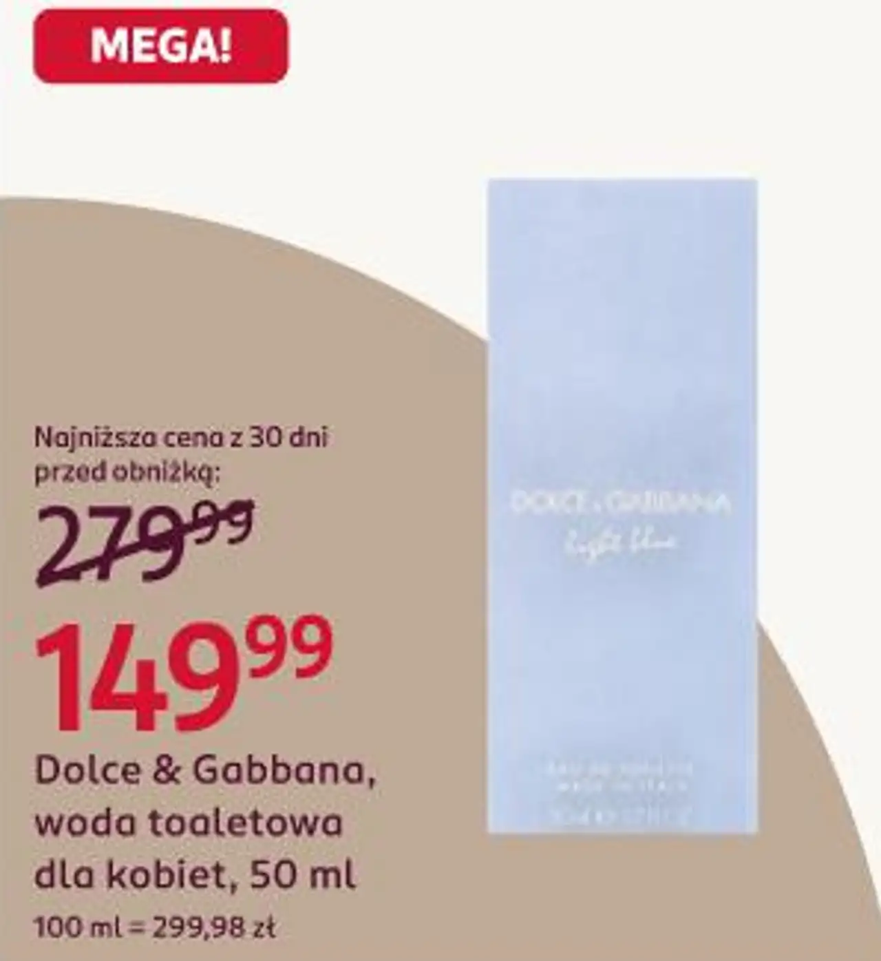 Dolce & Gabbana, woda toaletowa dla kobiet, 50 ml