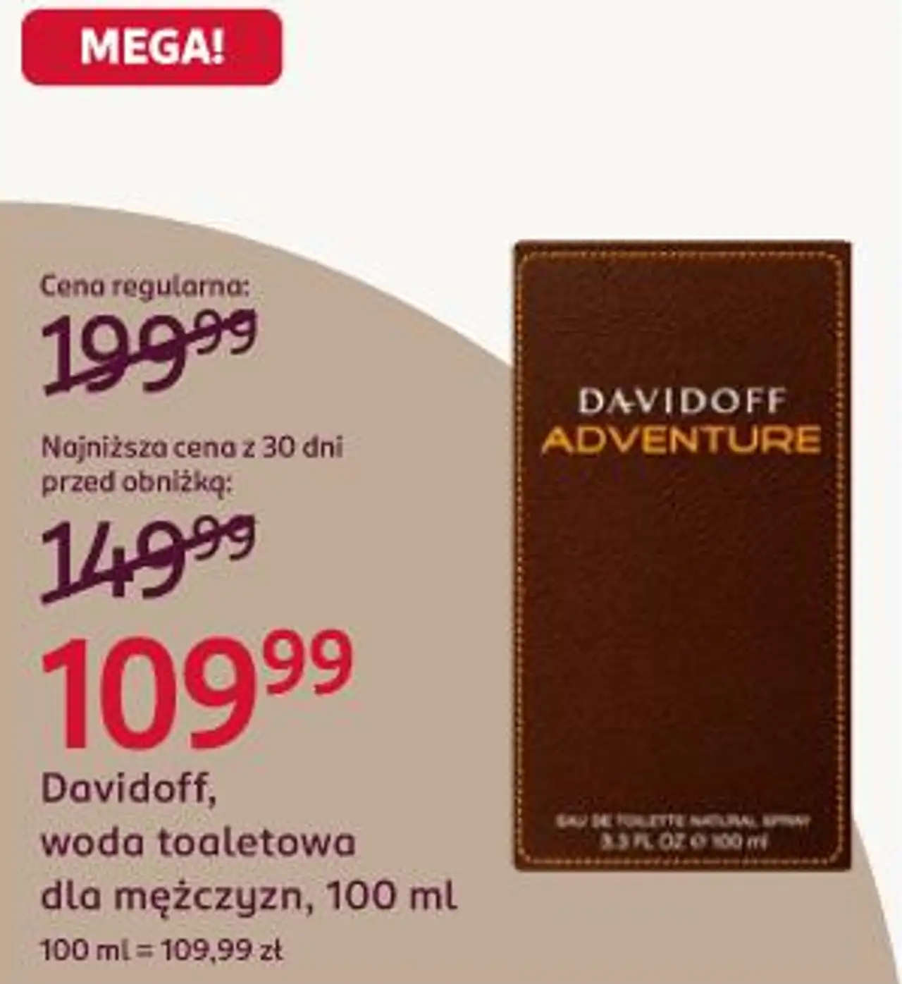Davidoff, woda toaletowa dla mężczyzn, 100 ml