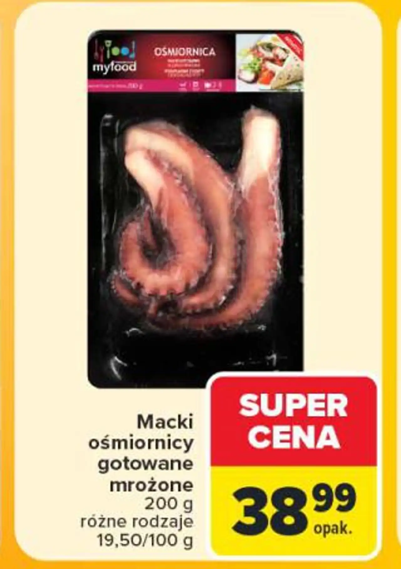 Macki ośmiornicy gotowane mrożone myfood
