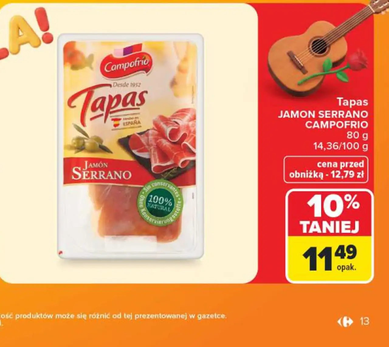Tapas JAMON SERRANO CAMPOFRIO