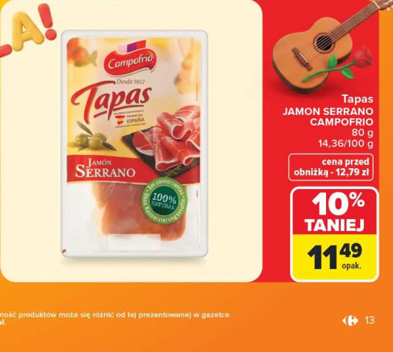 Tapas Jamon Serrano Campofrio