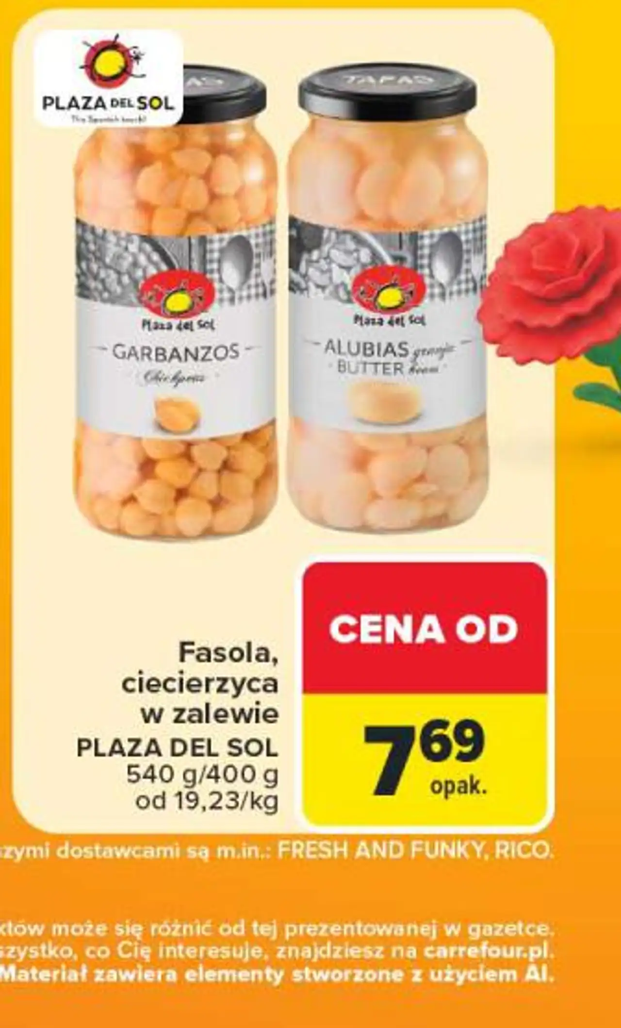 Fasola, ciecierzyca w zalewie PLAZA DEL SOL