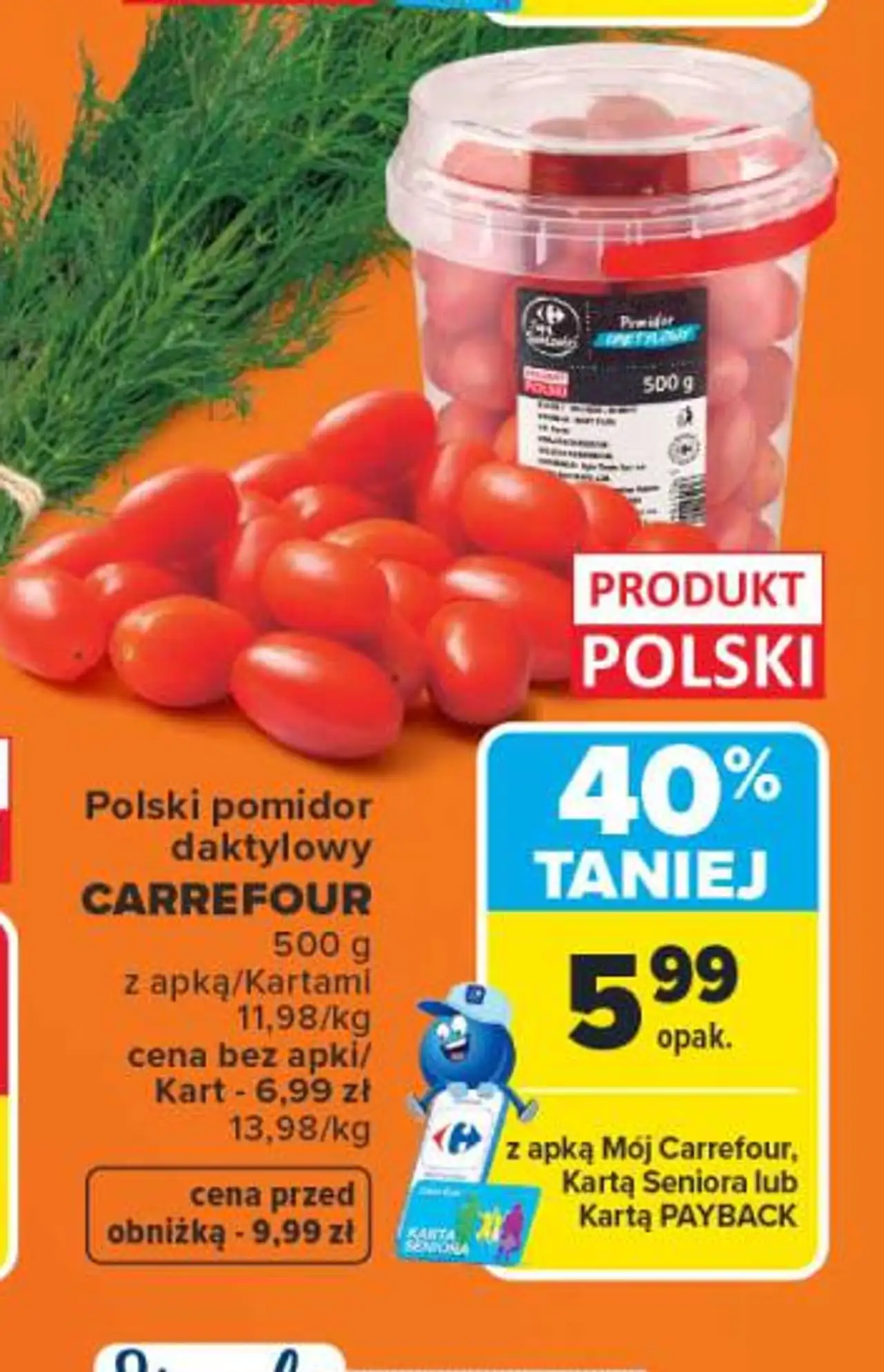 Polski pomidor daktylowy CARREFOUR