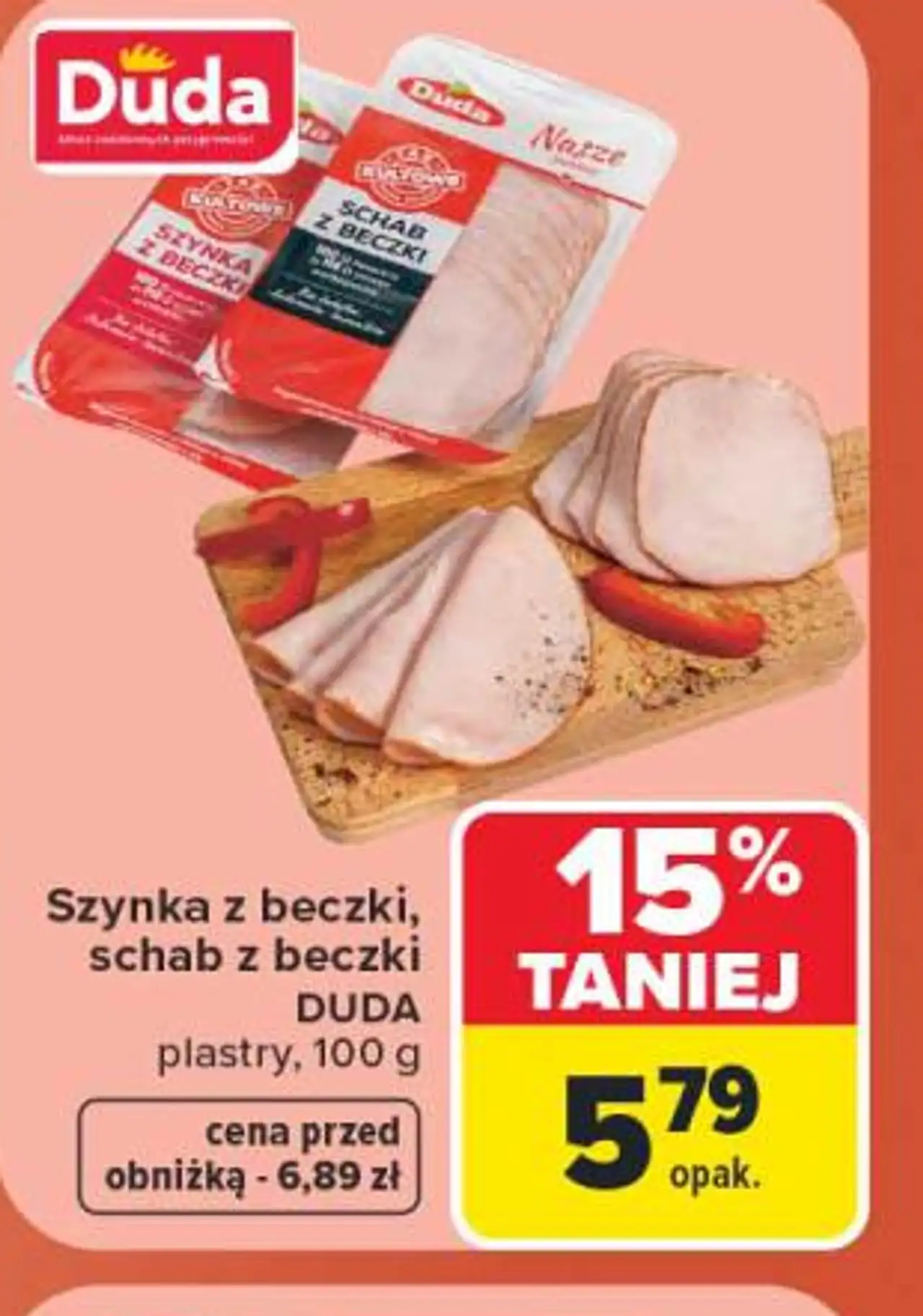 Szynka z beczki, schab z beczki DUDA