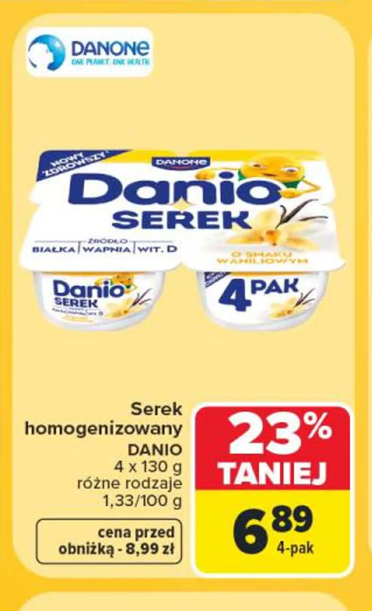 Danone Danio Serek homogenizowany
