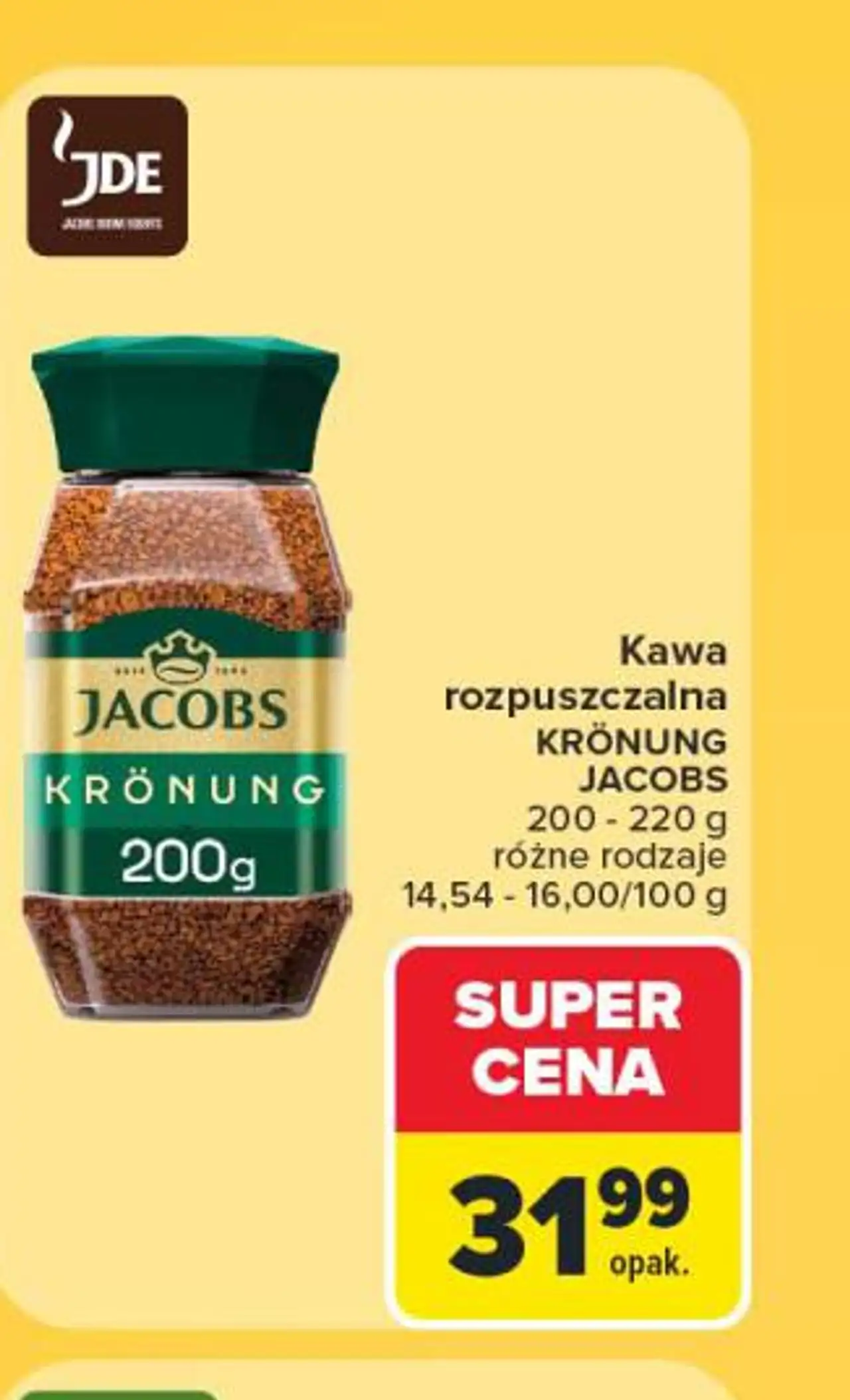 Kawa rozpuszczalna Krönung Jacobs