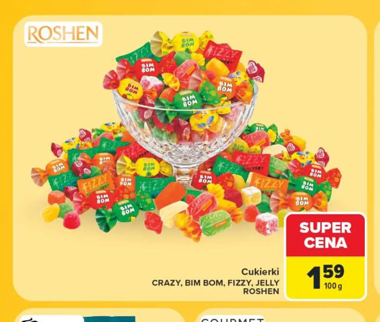 Cukierki Crazy, Bim Bom, Fizzy, Jelly Roshen
