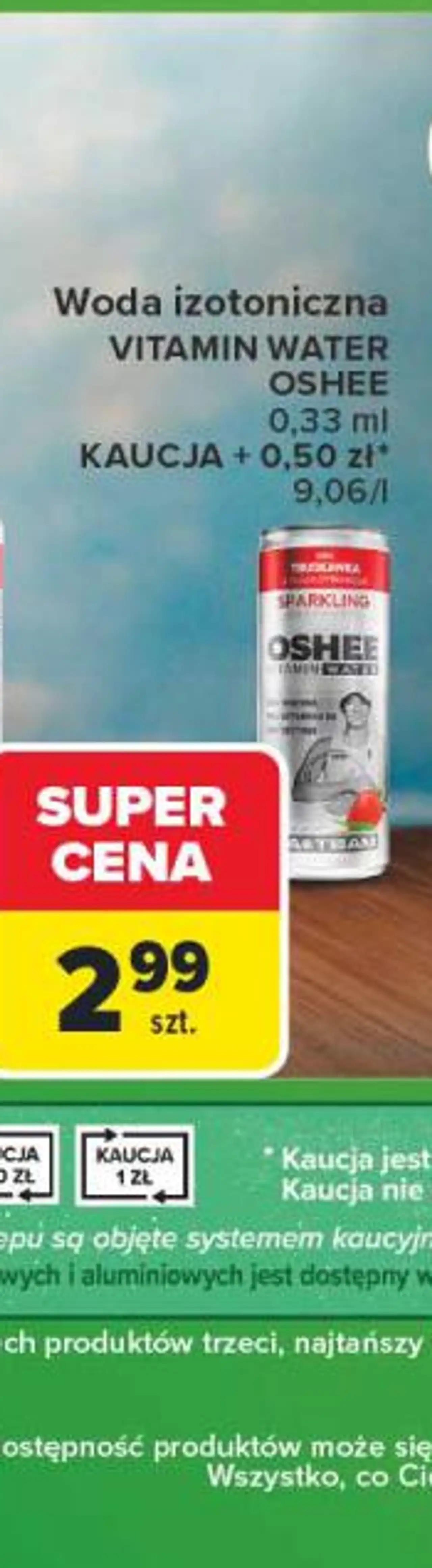 Woda izotoniczna Vitamin Water Oshee