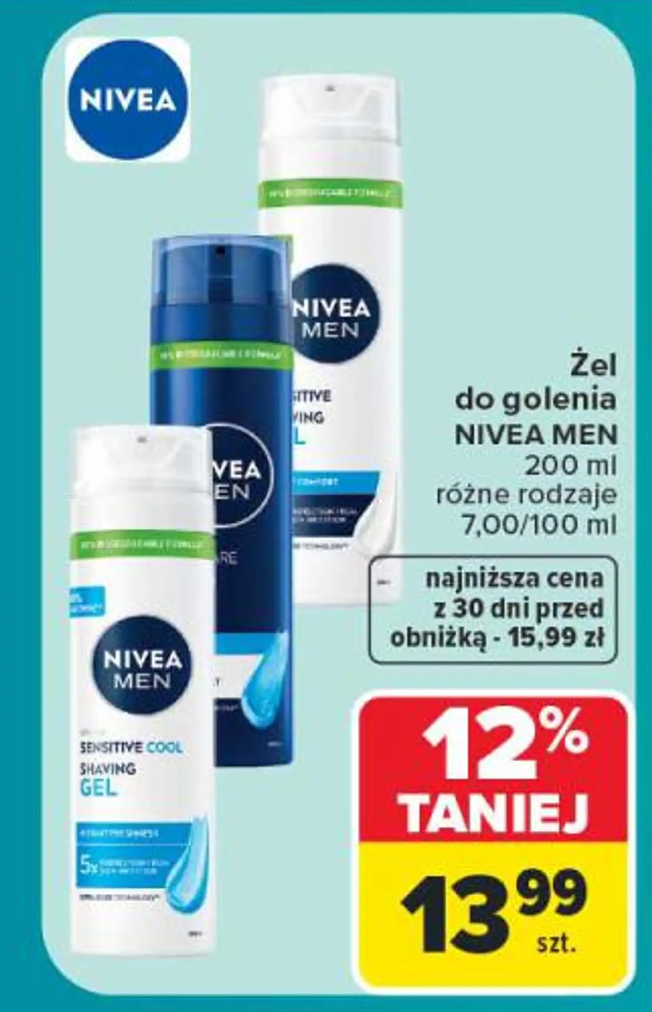 Żel do golenia Nivea Men