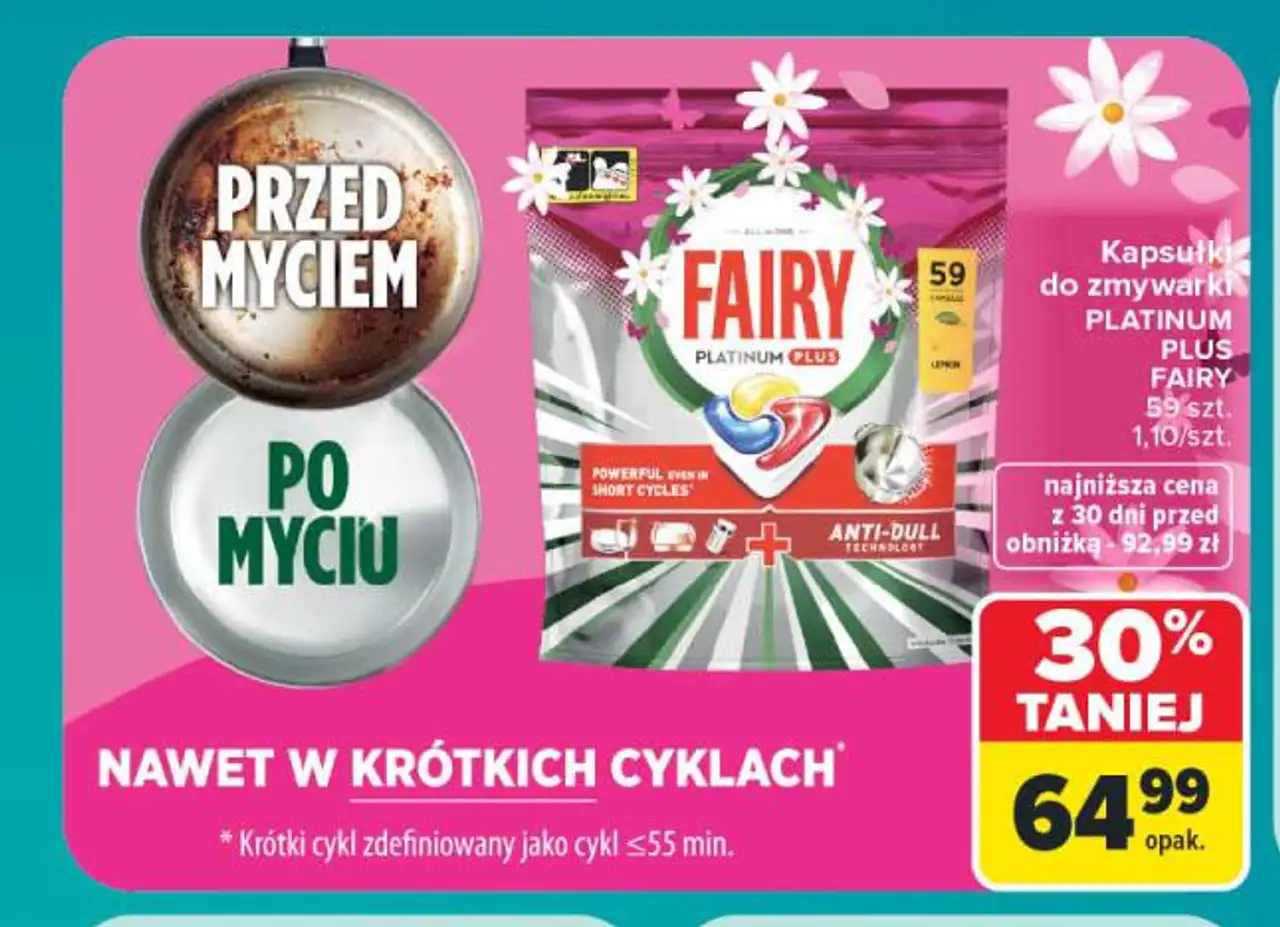 Kapsułki do zmywarki Platinum Plus Fairy
