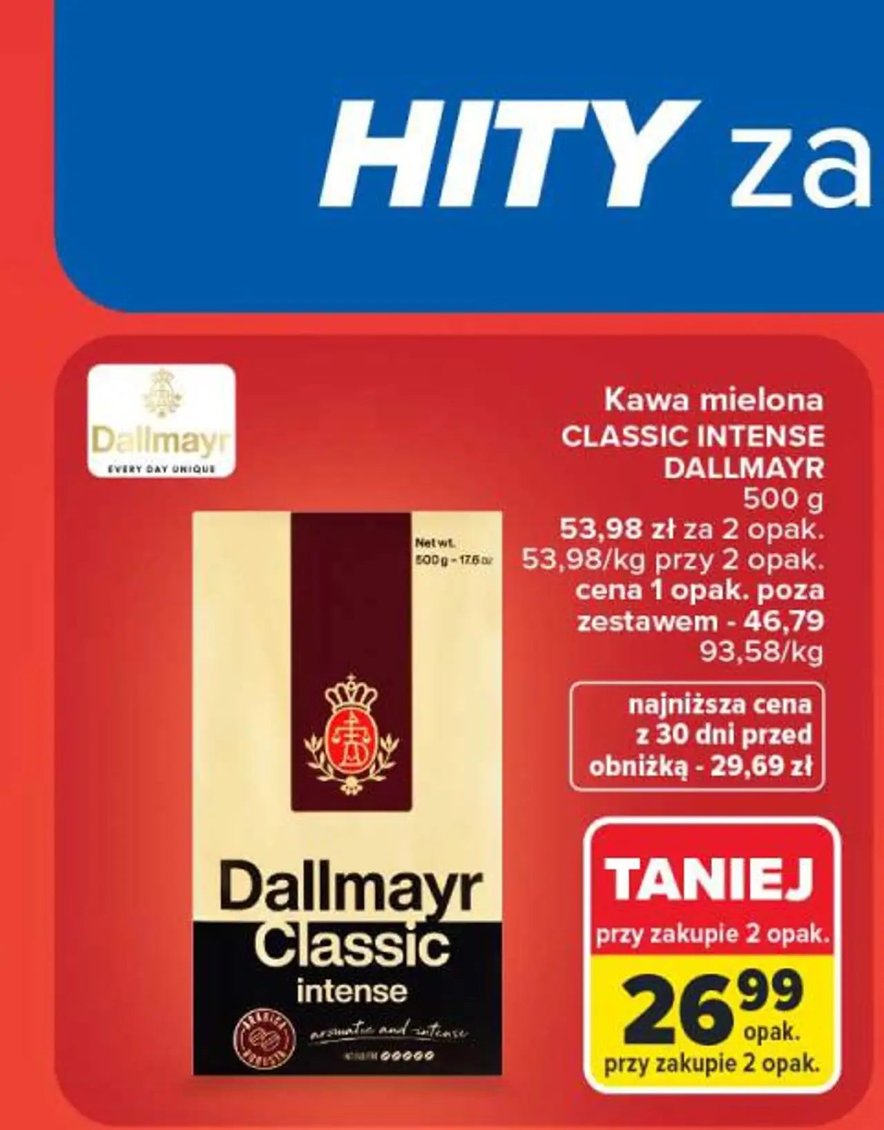Kawa mielona CLASSIC INTENSE DALLMAYR