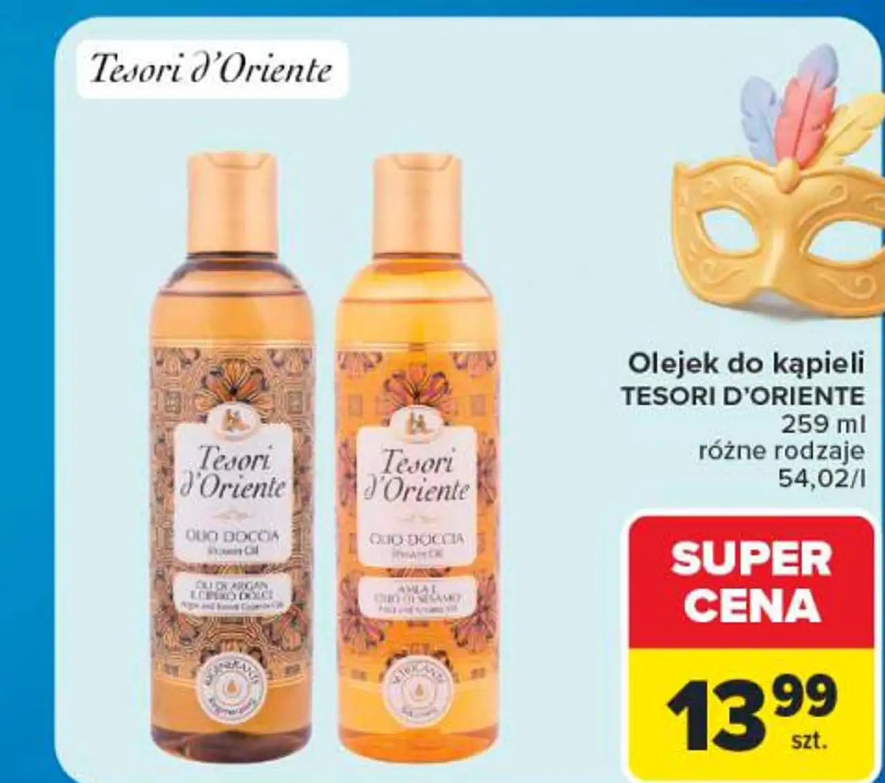 Olejek do kąpieli TESORI D'ORIENTE