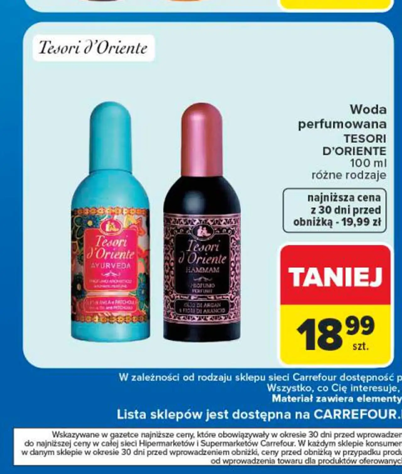 Woda perfumowana TESORI D'ORIENTE