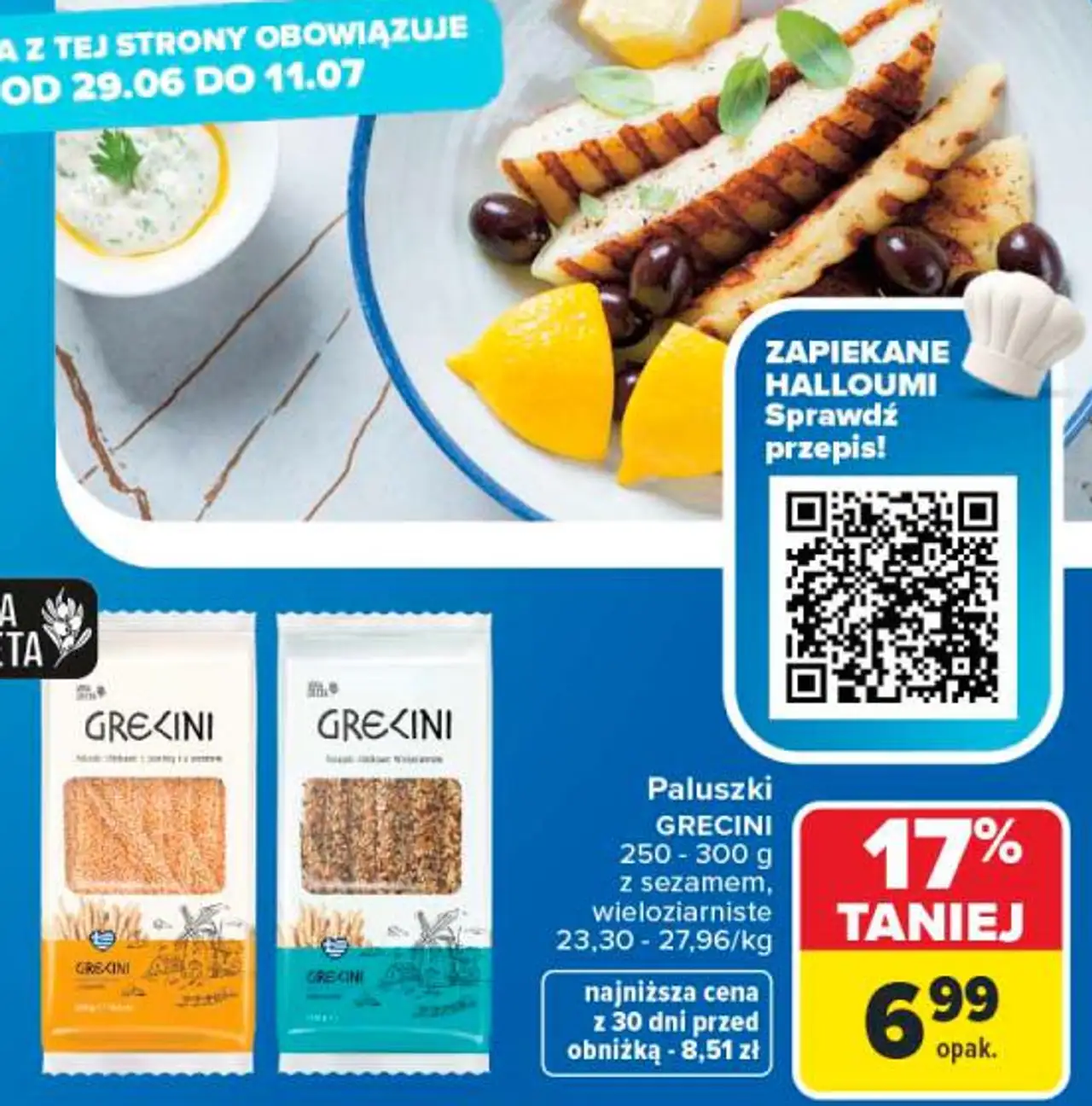 Paluszki GRECINI z sezamem, wieloziarniste