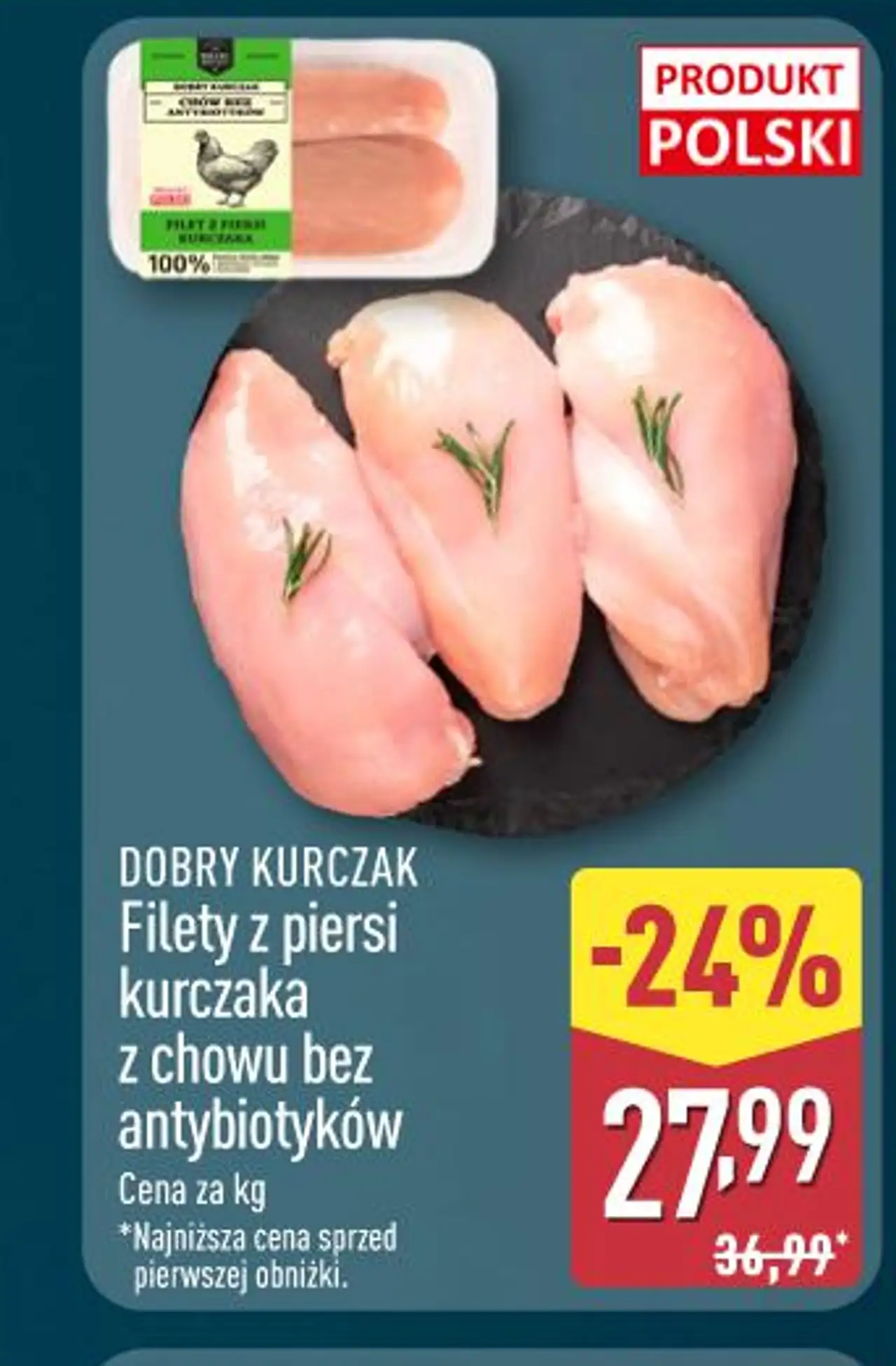 Dobry Kurczak Filety z piersi kurczaka z chowu bez antybiotyków