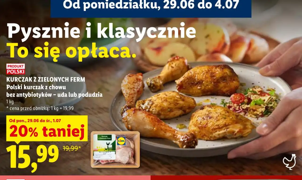 Kurczak z Zielonych Ferm Polski kurczak z chowu bez antybiotyków - uda lub podudzia