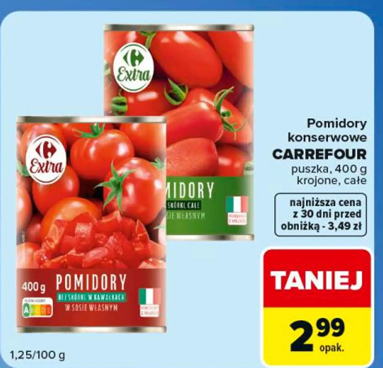 Pomidory konserwowe Carrefour Extra
