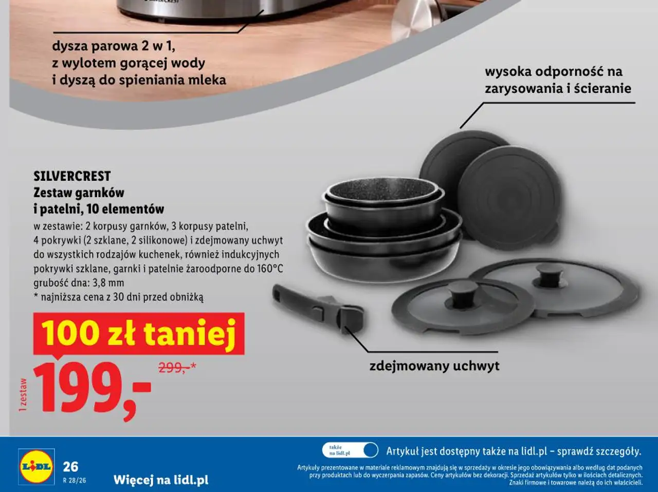 SILVERCREST Zestaw garnków i patelni, 10 elementów