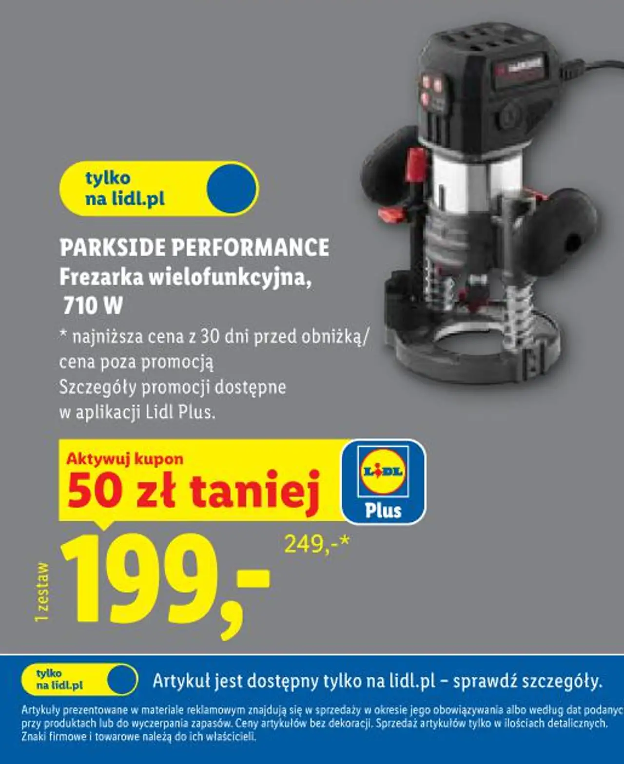 PARKSIDE PERFORMANCE Frezarka wielofunkcyjna, 710 W