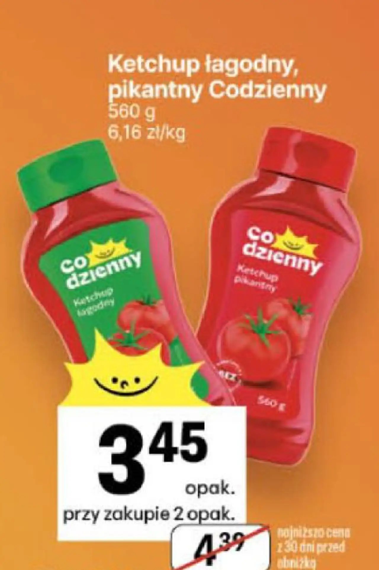 Ketchup łagodny, pikantny Codzienny