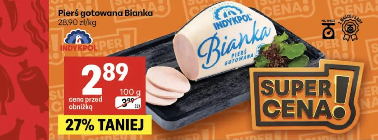 Pierś gotowana Bianka Indykpol