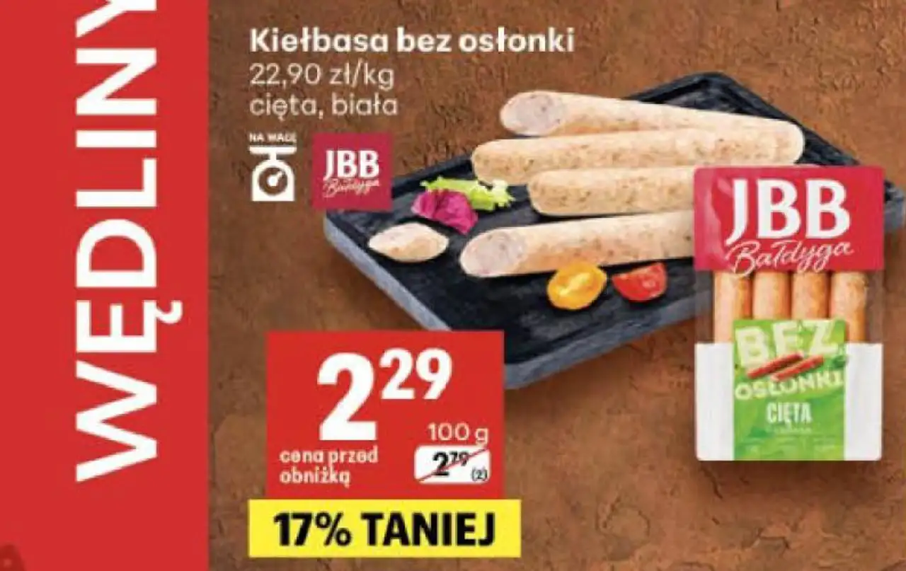 Kiełbasa bez osłonki JBB