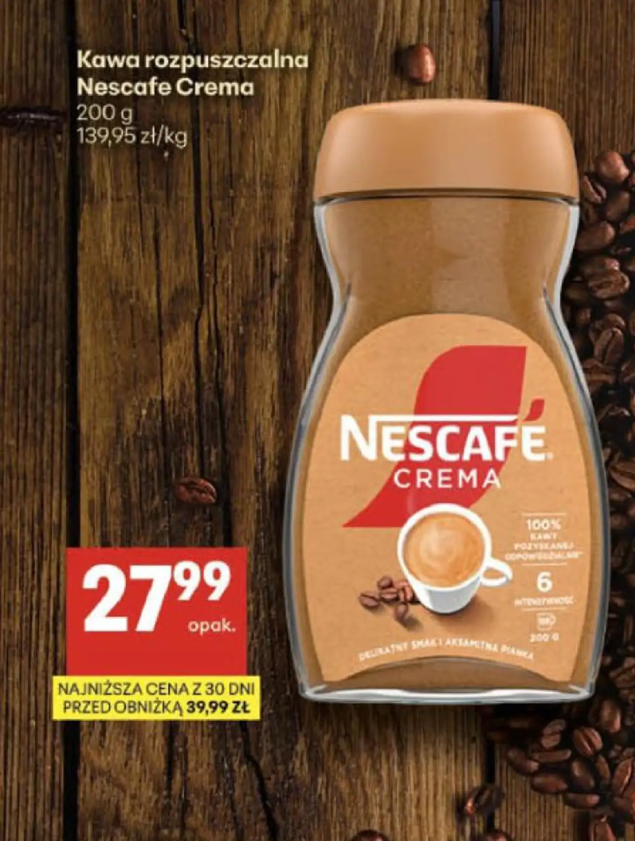 Kawa rozpuszczalna Nescafe Crema