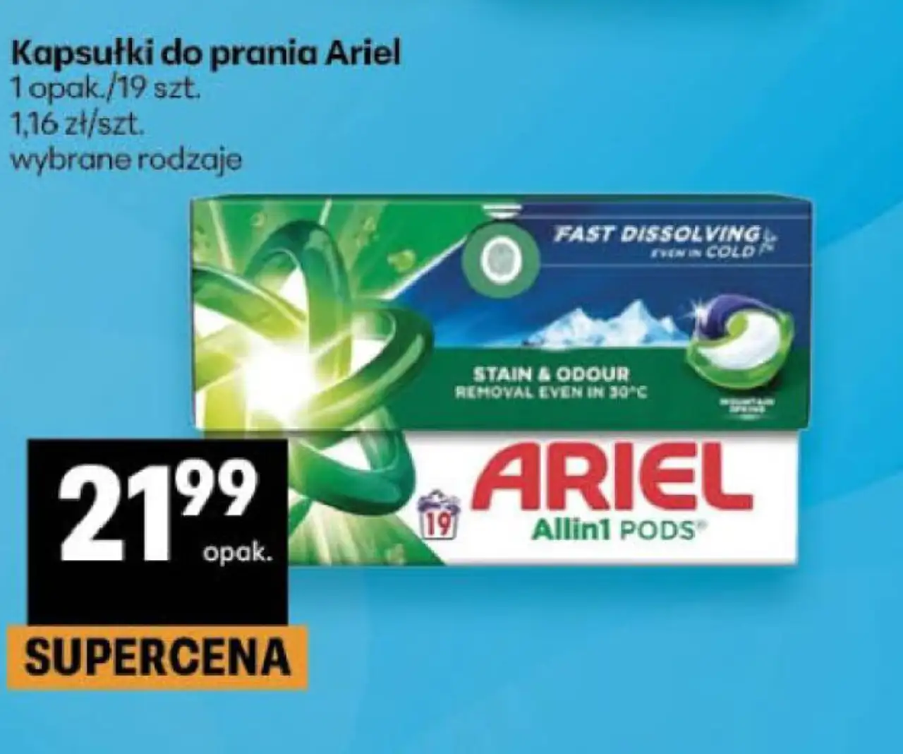 Kapsułki do prania Ariel