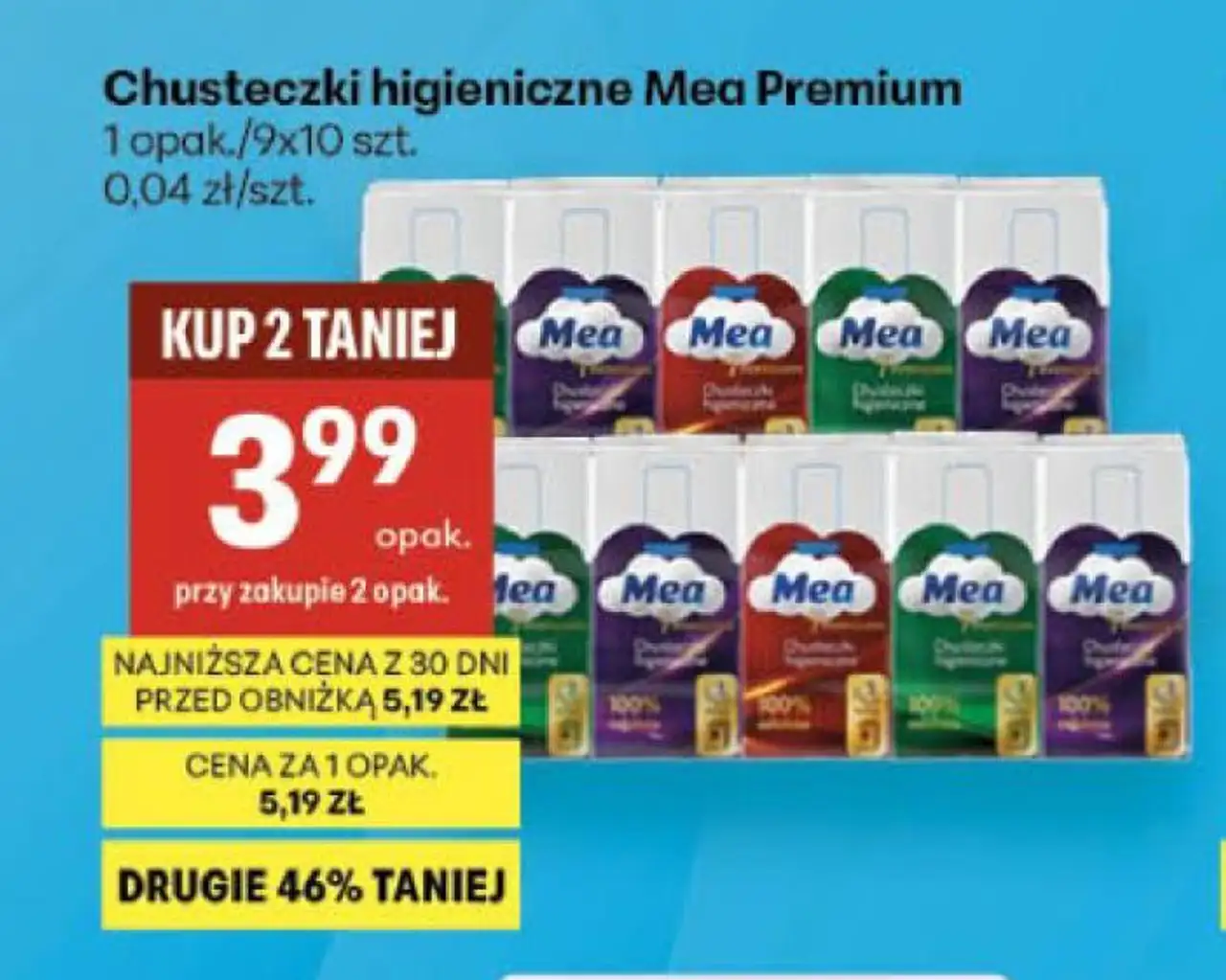 Chusteczki higieniczne Mea Premium