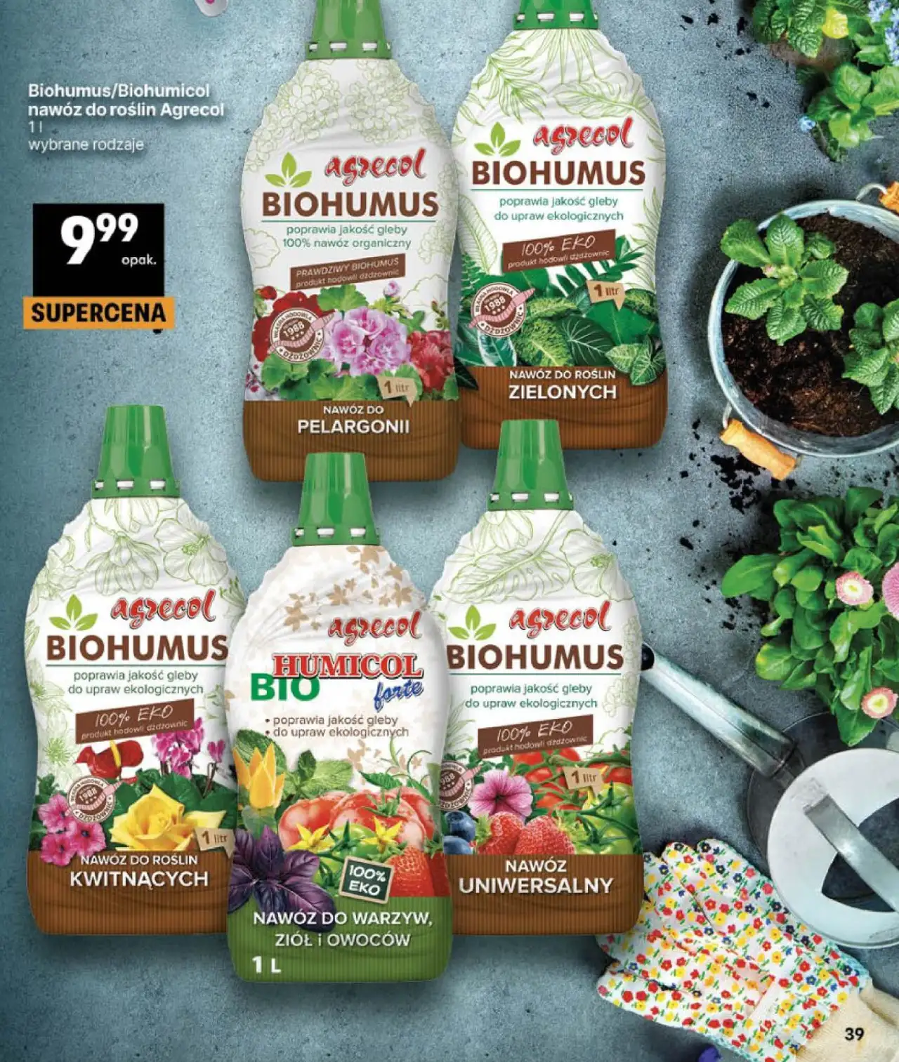 Biohumus/Biohumicol nawóz do roślin Agrecol