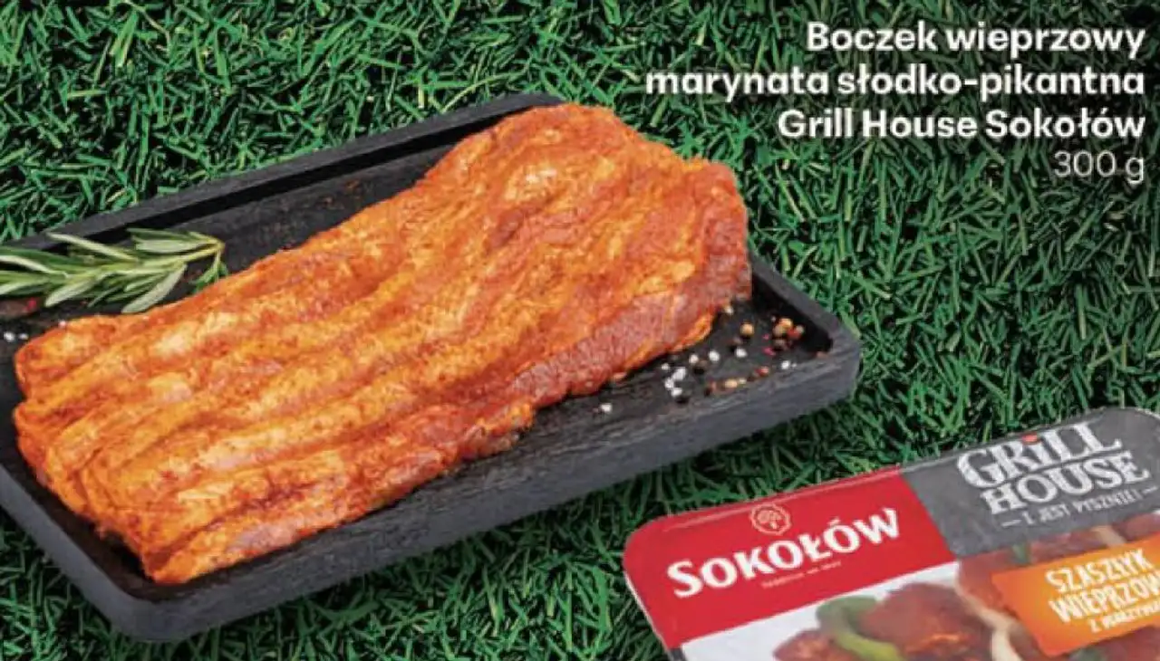 Boczek wieprzowy marynata słodko-pikantna Grill House Sokołów